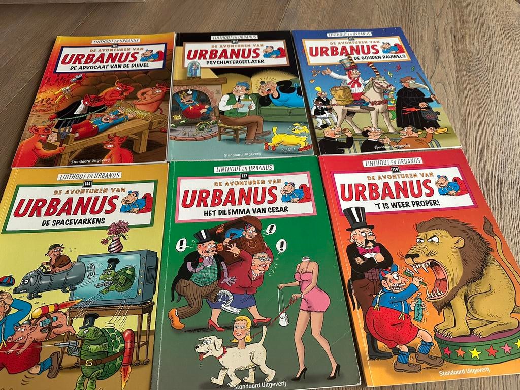 6 strips van urbanus in nog gelijk nieuw, Boeken, Ophalen, Zo goed als nieuw