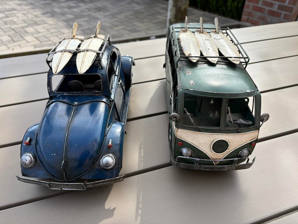 Coccinelle et bus VW en métal, Enlèvement ou Envoi, Utilisé