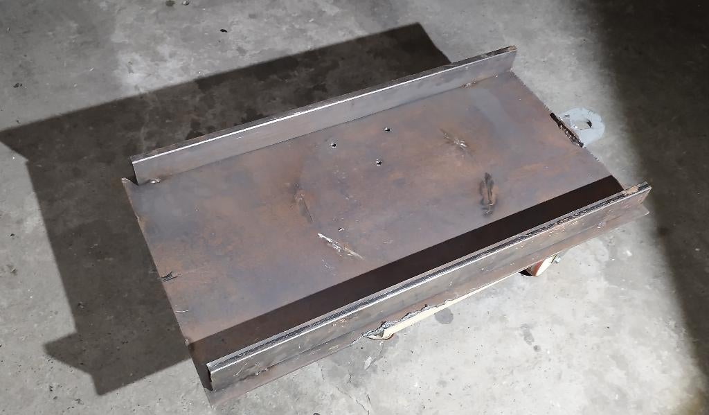 staalplaat constructie 40kg, Ophalen, Gebruikt, IJzer