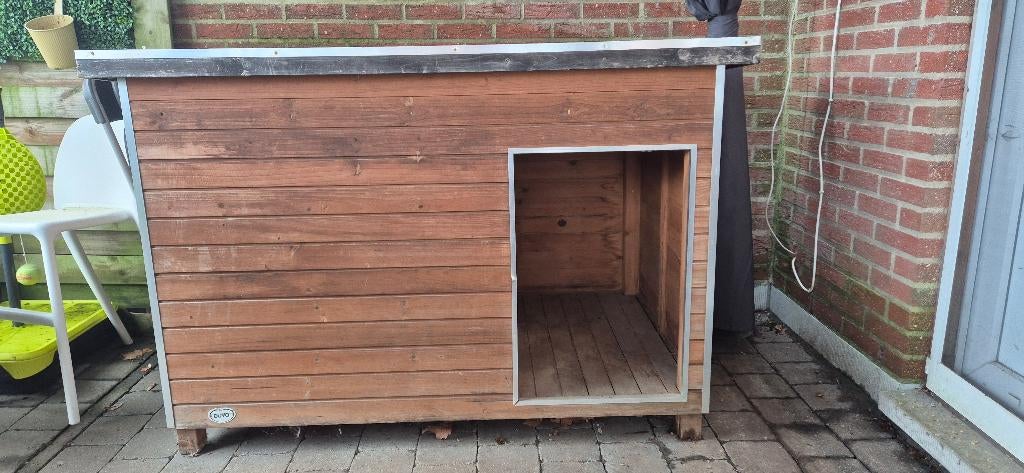 Hondenren buiten 2x3 met afdak 1.84cm hoog met hok van DUVO, Ophalen, Hondenkennel, 110 cm of meer, 100 cm of meer