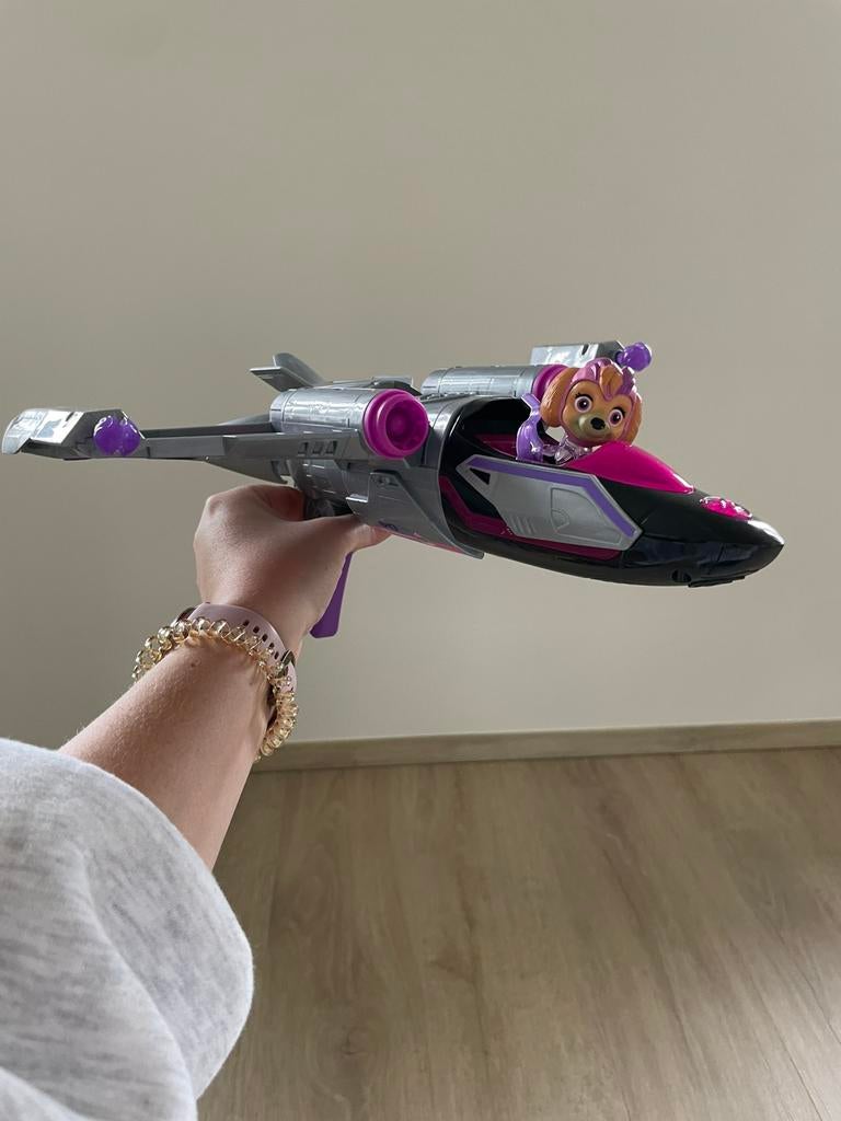 Paw Patrol  The Mighty Movie Transformerende Skyes Vliegtuig, Kinderen en Baby's, Ophalen, Zo goed als nieuw