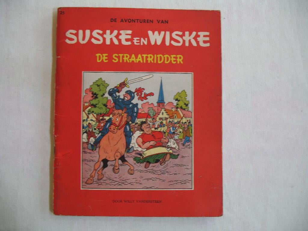 Suske en Wiske , De straatridder ; Vlaamse herdruk 1960, Eén stripboek, Ophalen of Verzenden