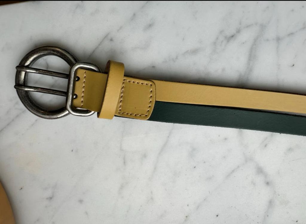 Lederen ceintuur van Sandwich fassiin, Ophalen, Zo goed als nieuw