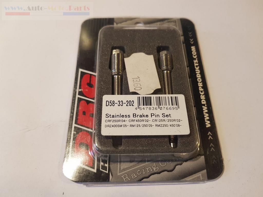 DRC D58-33-202 Stainless Brake Pin Front, Rear, Motos, Neuf, -, -, -