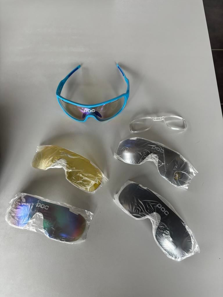 Fietshelm kask + fietsbril poc +meegeleverde glazen, Ophalen, Zo goed als nieuw, M, Heer