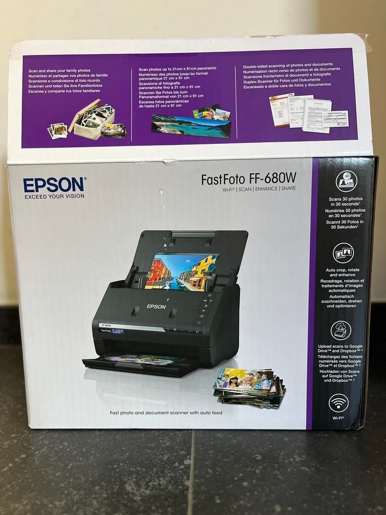 Epson FastFoto FF-680W (handige fotoscanner), Computers en Software, Scanners, Ophalen of Verzenden