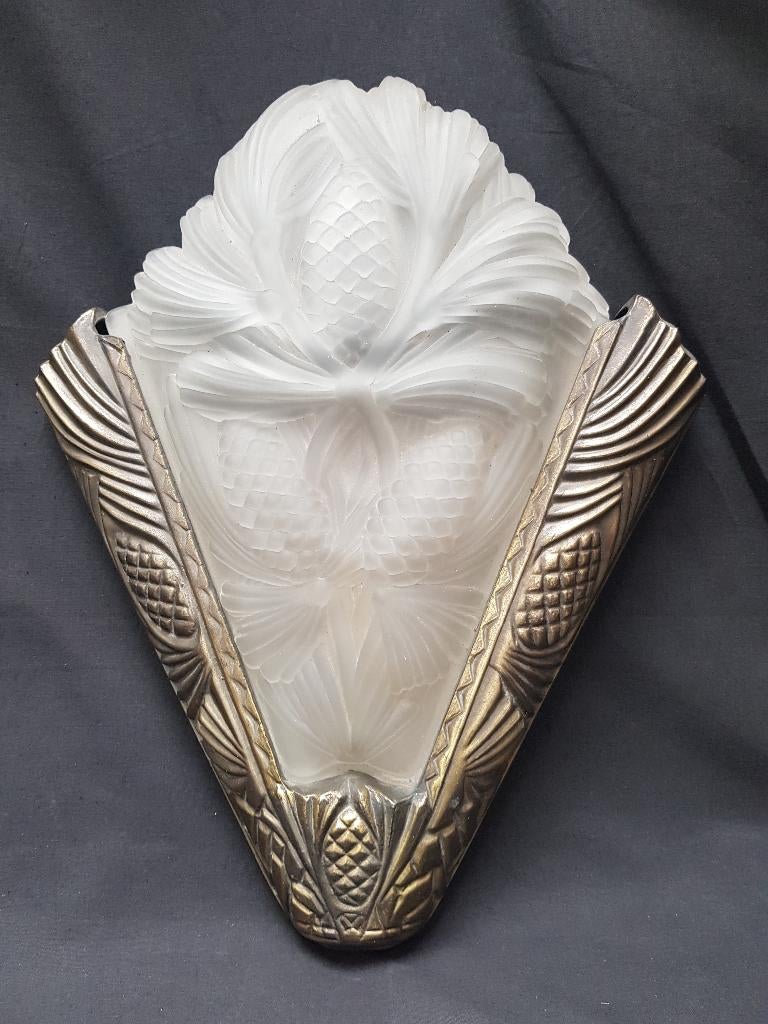 Grande applique murale Art Déco (hauteur 44 cm)., Enlèvement ou Envoi