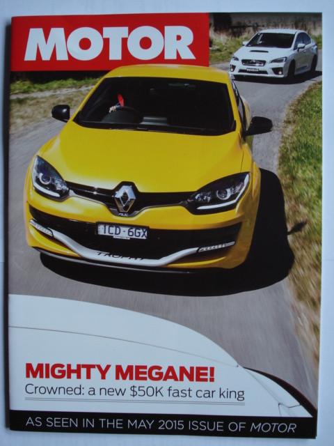 Renault Mégane RS 275 Trophy 2015 AUS Brochure Catalogue Pro, Verzenden, Zo goed als nieuw, Renault