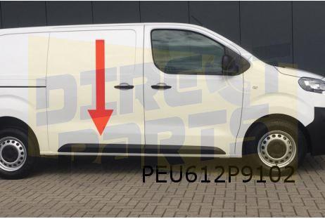 Citroën, Fiat, Opel (6/19-5/24-) schuifdeur- / zijwandlijst, Neuf, -, -, Citroën