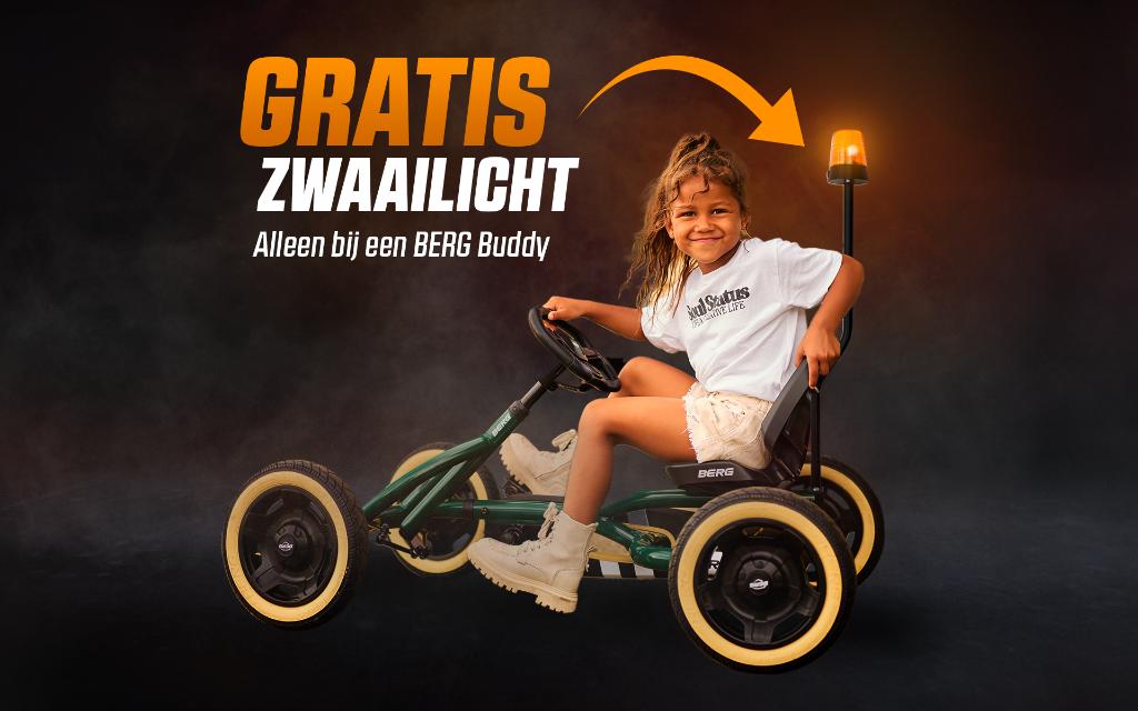 BERG Go-Cart Buddy reeks nu met gratis zwaailamp, Kinderen en Baby's, Speelgoed | Buiten | Skelters, Ophalen of Verzenden, Nieuw