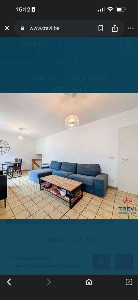 Canapé d’angle Kivik Ikea 3 places + meridienne Bleu, Maison & Meubles, Enlèvement, Utilisé, Tissus, Ikea