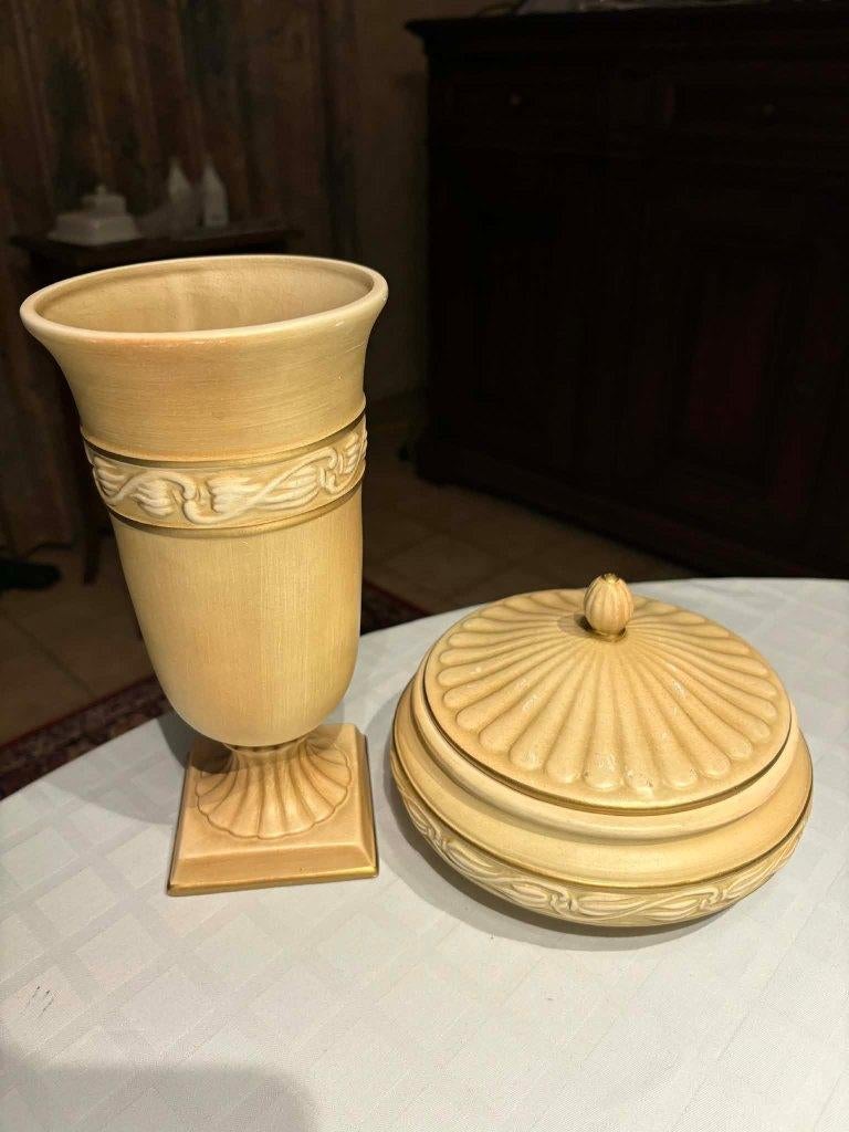 vase et bonbonnière pour intérieurs classiques, Maison & Meubles, Moins de 50 cm, Enlèvement ou Envoi, Autres couleurs, Poterie ou Porcelaine