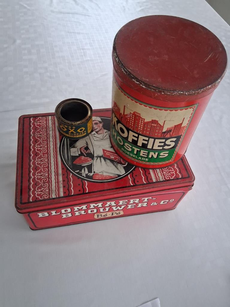 3 boîtes en fer blanc, Collections, Enlèvement