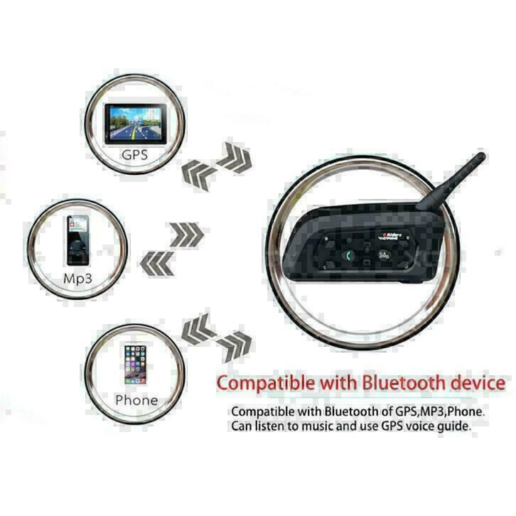 2 stuks Motorheadset intercom bluetooth helm draadloos com, Enlèvement, Neuf