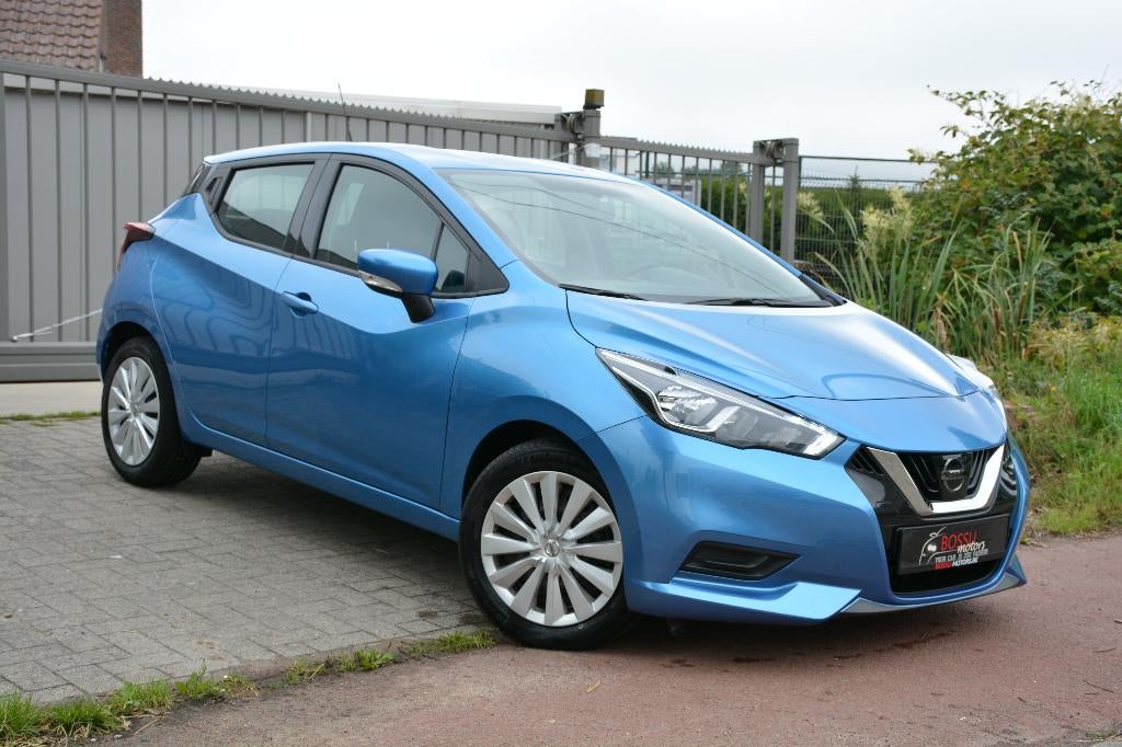 NISSAN MICRA 1.0 AIRCO/CAMERA/SLECHTS 17 000KMS/CRUISE C, Stof, Blauw, 74 kW, 999 cc