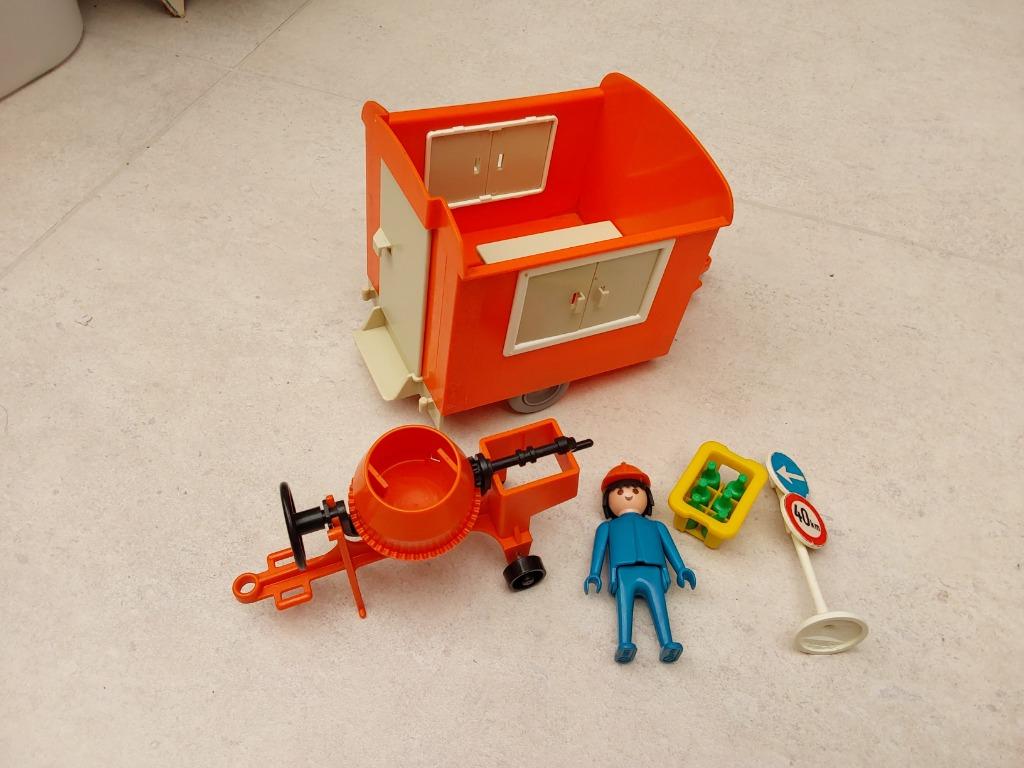Playmobil bouwkeet met betonmolen 3207, Ophalen of Verzenden, Gebruikt