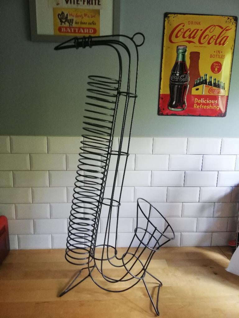 CD-/DVD-hoes voor saxofoon met metalen design (85 cm), Muziek en Instrumenten, Blaasinstrumenten | Saxofoons, Ophalen of Verzenden