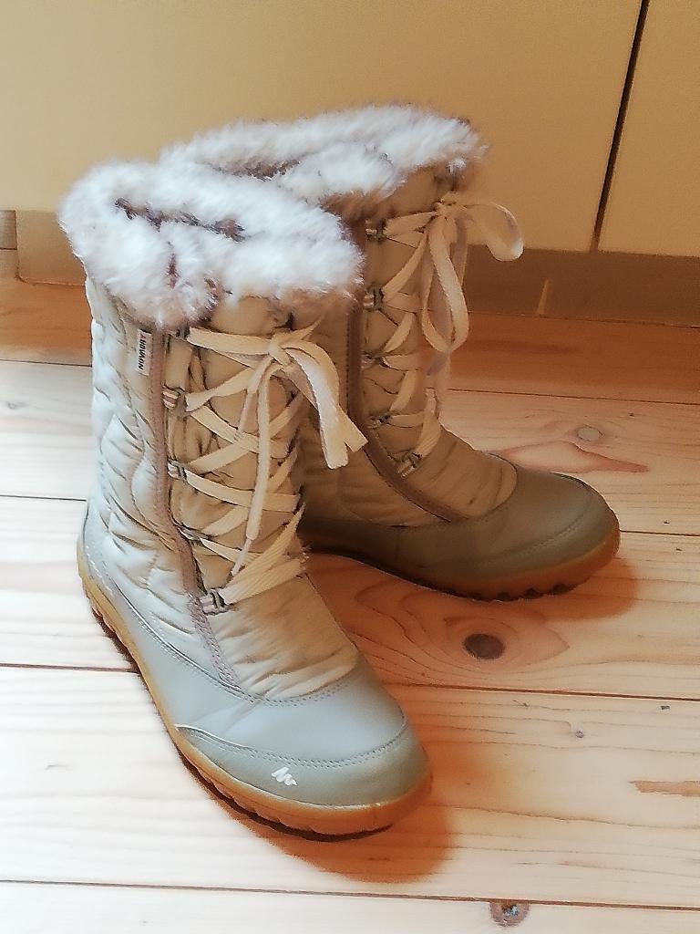 Bottes de neige Quechua - 37 - beige, Enlèvement ou Envoi, Beige, Comme neuf, Bottes de neige