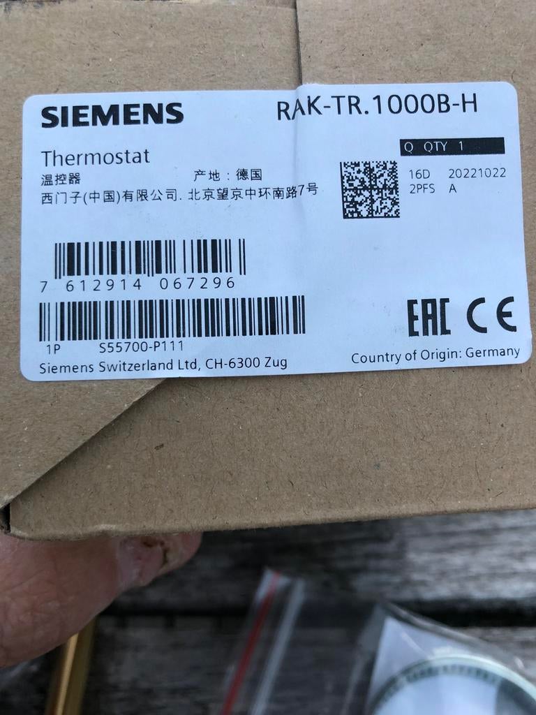 Thermostaat RAK-TR1000B-H, Doe-het-zelf en Bouw, Ophalen of Verzenden, Nieuw, Thermostaat