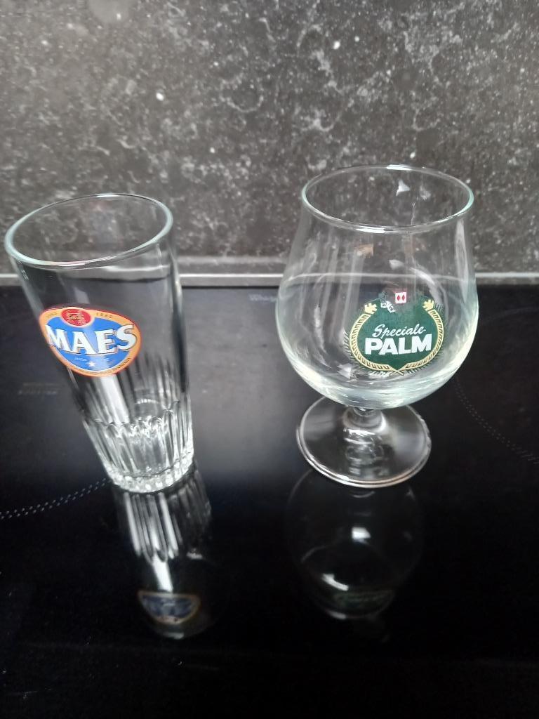 Lot van 16 bierglazen in uitstekende staat, Ophalen of Verzenden