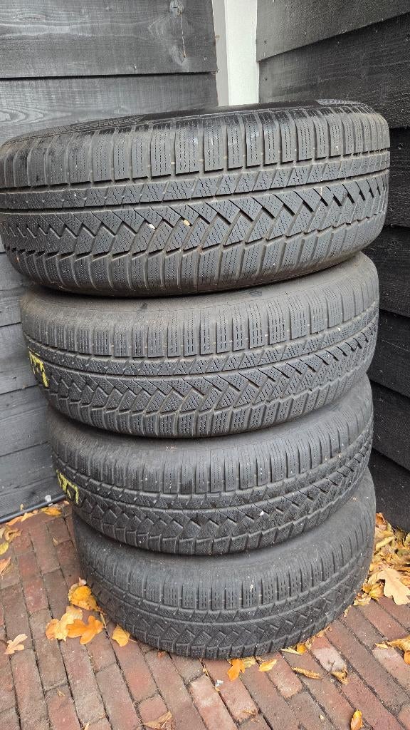 Audi Q5 17 inch Velgen + Winterbanden Continental, Ophalen, Gebruikt, Banden en Velgen, 17 inch