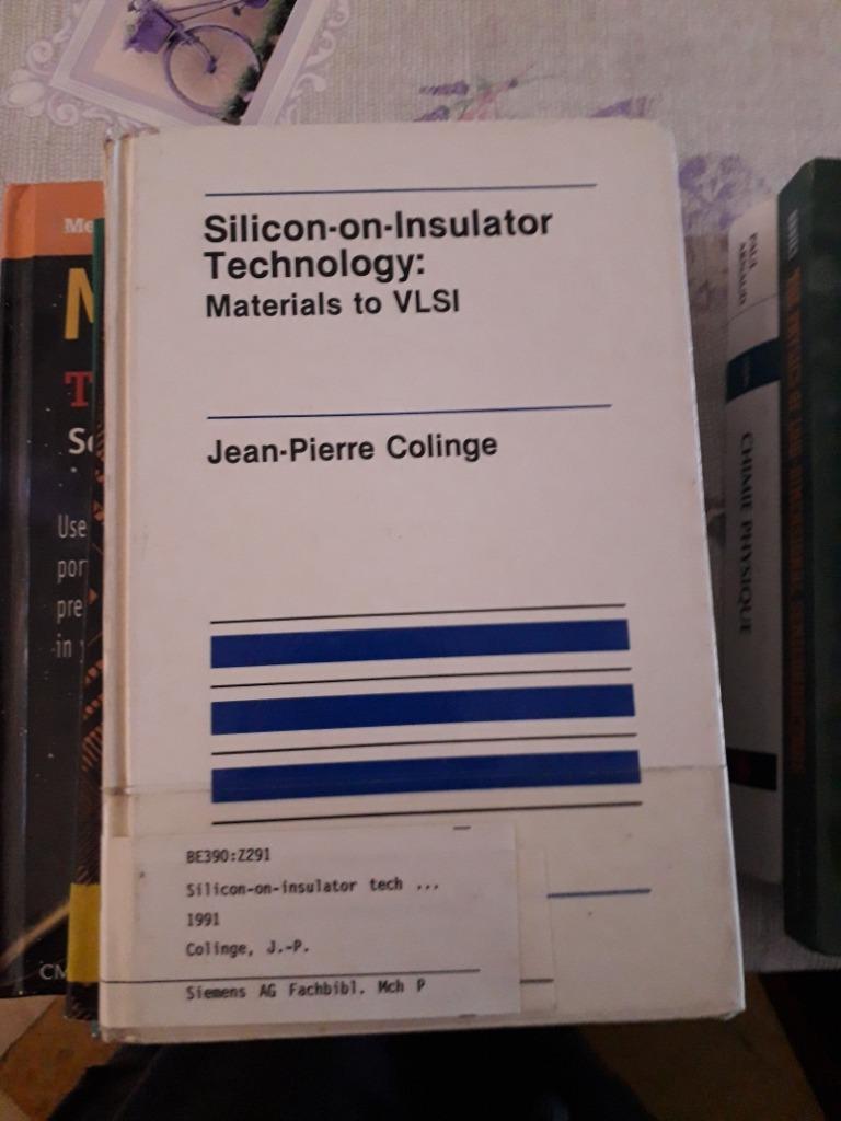 Silicon-on-Insulator Technology : Materials to VLSI COLLINGE, Boeken, Schoolboeken, Ophalen of Verzenden, Zo goed als nieuw, Overige niveaus