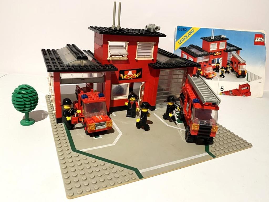 Lego set 6382 Fire Station uit 1981, Ophalen of Verzenden, Zo goed als nieuw, Complete set, Lego