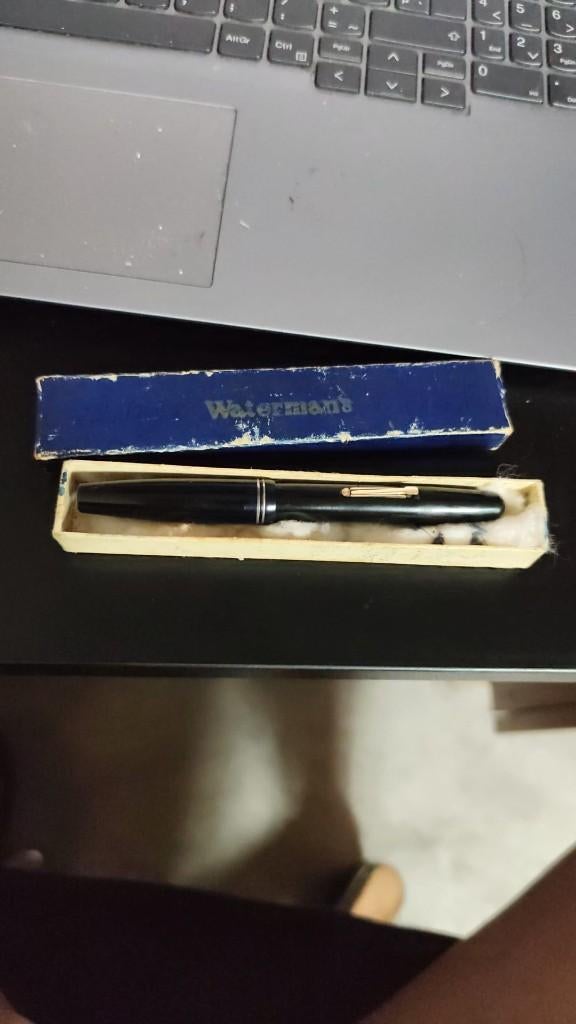 Watermans pen met 14-karaats gouden penpunt., Gebruikt, Met doosje, Vulpen, Ophalen