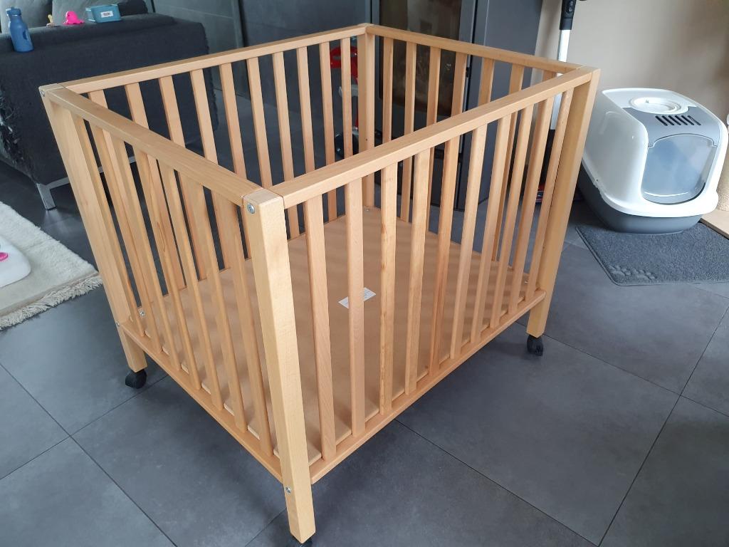 Baby park "Pericles" op wielen, Ophalen, Zo goed als nieuw, Rechthoekig, In hoogte verstelbaar