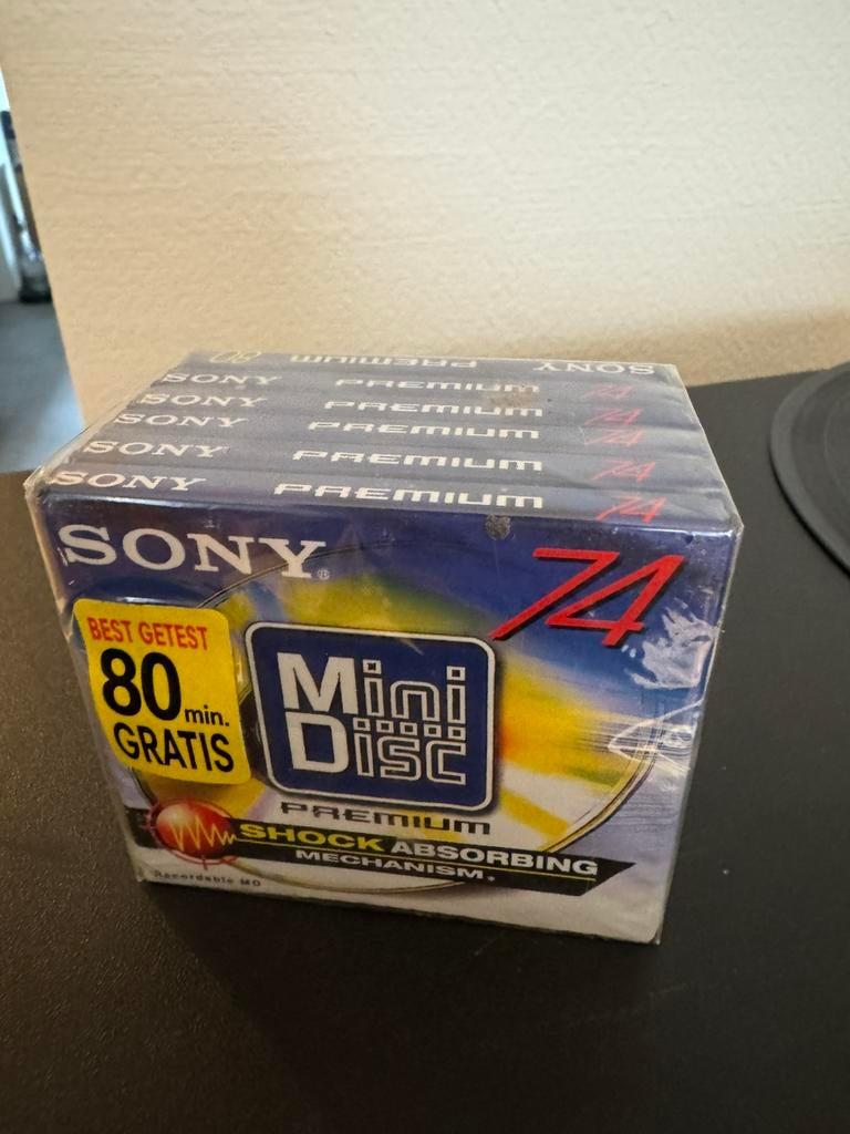 6x nieuw in onbeschadigde verpakkiing sony mini disc 74, TV, Hi-fi & Vidéo, Enlèvement ou Envoi