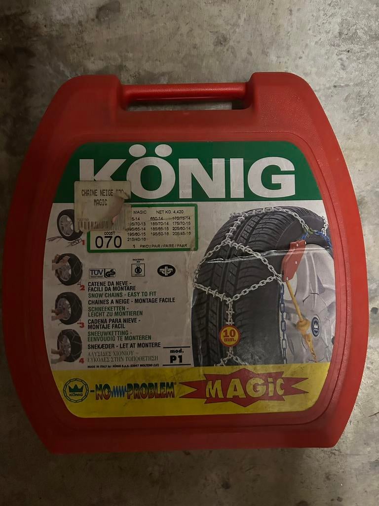 Chaines NO PROBLEM neige KÖNIG mod P1, Autos : Divers, Chaînes, Enlèvement, Comme neuf