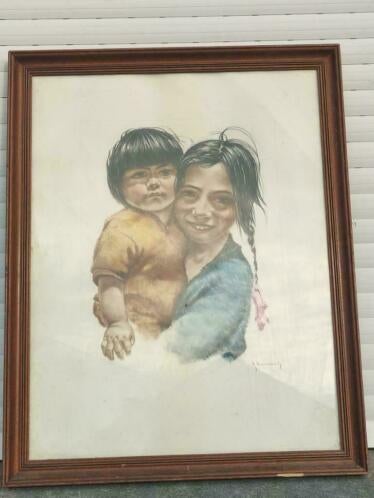 gravure signe roger hebbelinck, Ophalen of Verzenden