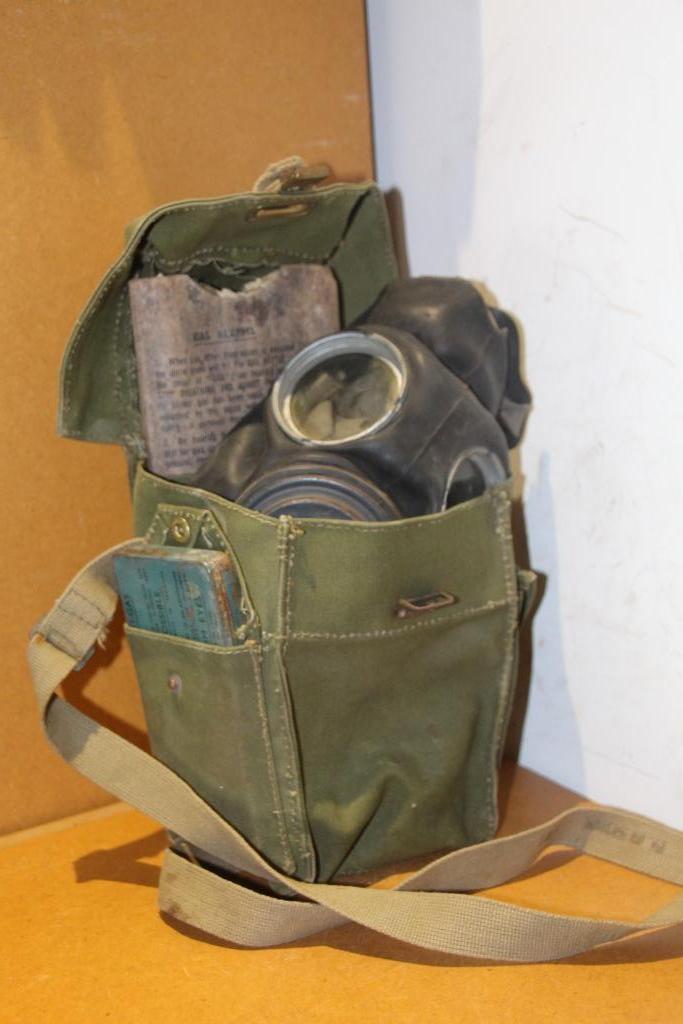 GB WW2 Masque anti gaz M-43 complet matriculé, Envoi, Armée de terre, Vêtements ou Chaussures
