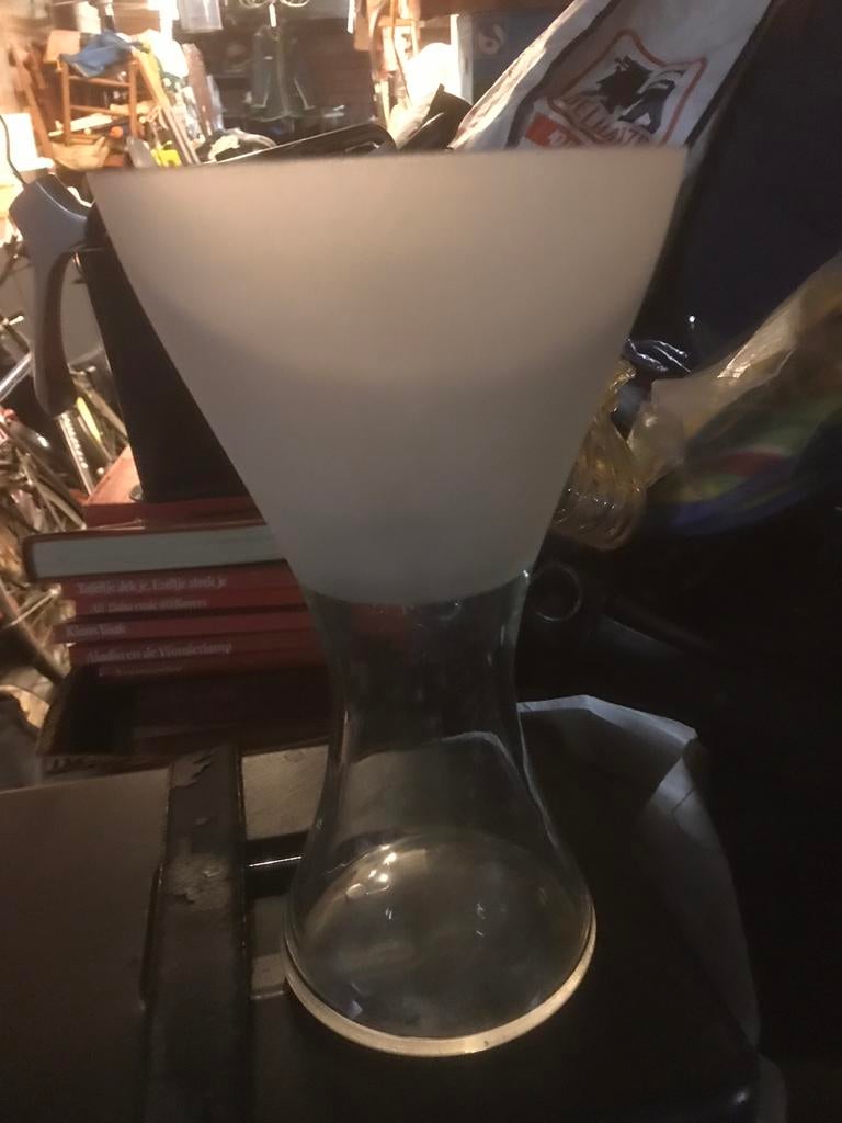 Glazen vaau, Ophalen of Verzenden, Zo goed als nieuw, Glas, Minder dan 50 cm