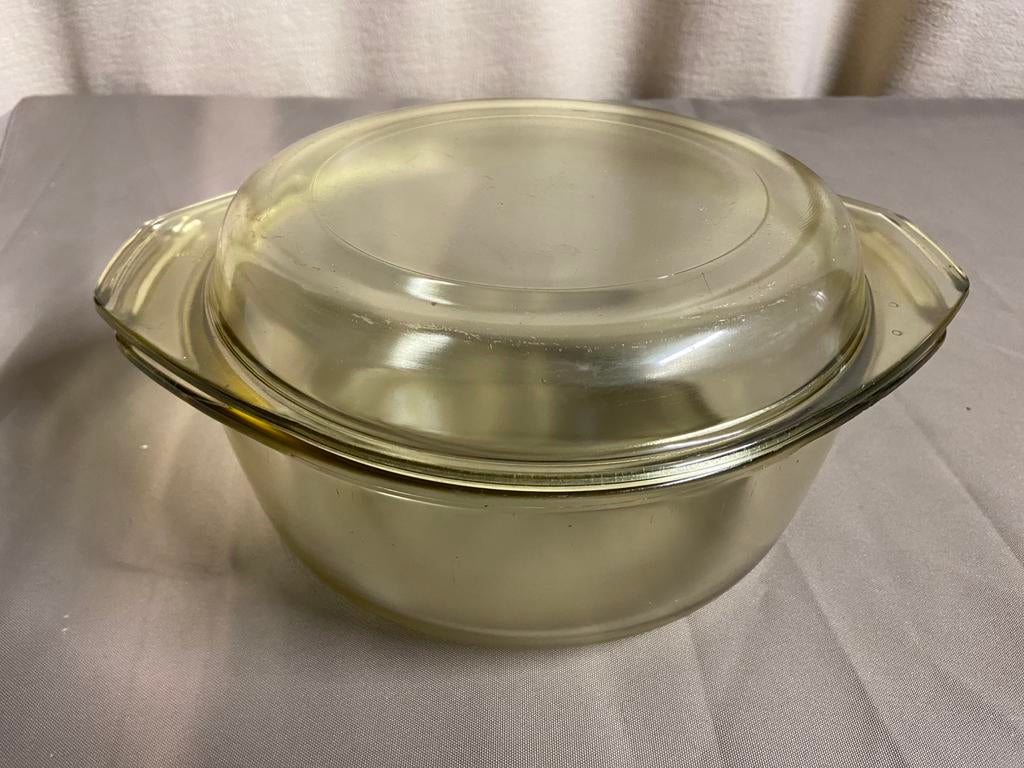 Glazen schotel van Saale glas, Ophalen, Gebruikt, Glas, Overige typen