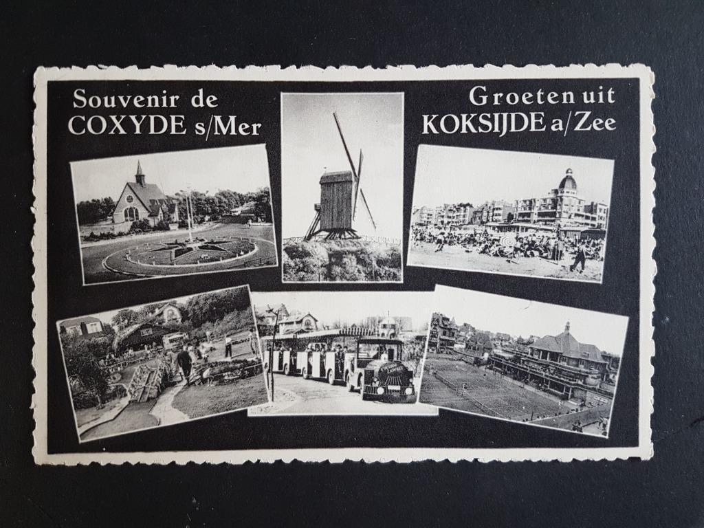 Postkaart Groeten uit Koksijde Souvenir de Coxyde, Ophalen of Verzenden, 1960 tot 1980, Gelopen, West-Vlaanderen