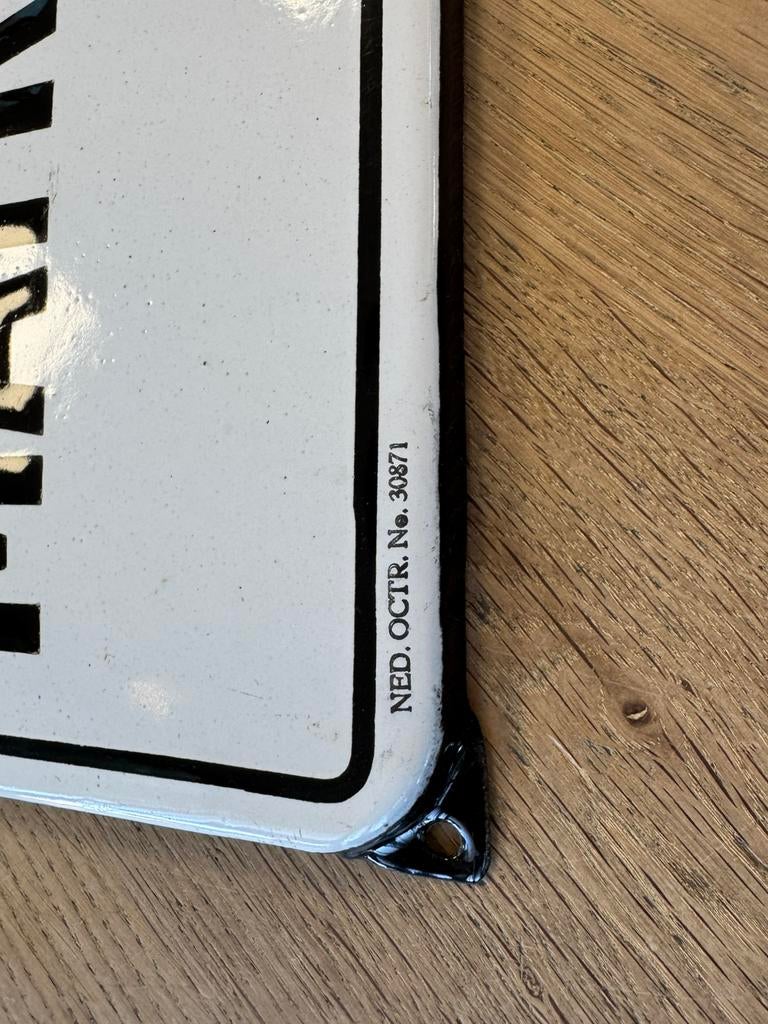 MATRACON oud emaile bordje, Ophalen of Verzenden