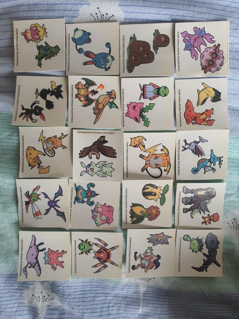 Pokémon stickers 2002, Enlèvement ou Envoi, Comme neuf, Autres types