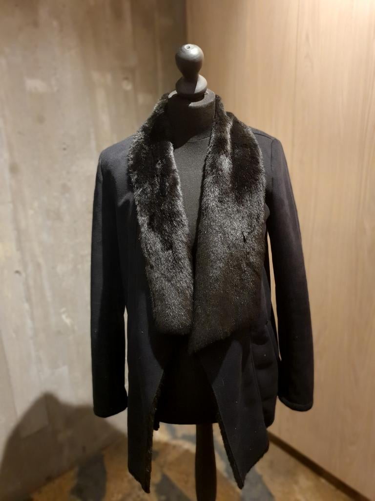 Pepe jeans gevoerde jas in nep bont mt M, Ophalen of Verzenden