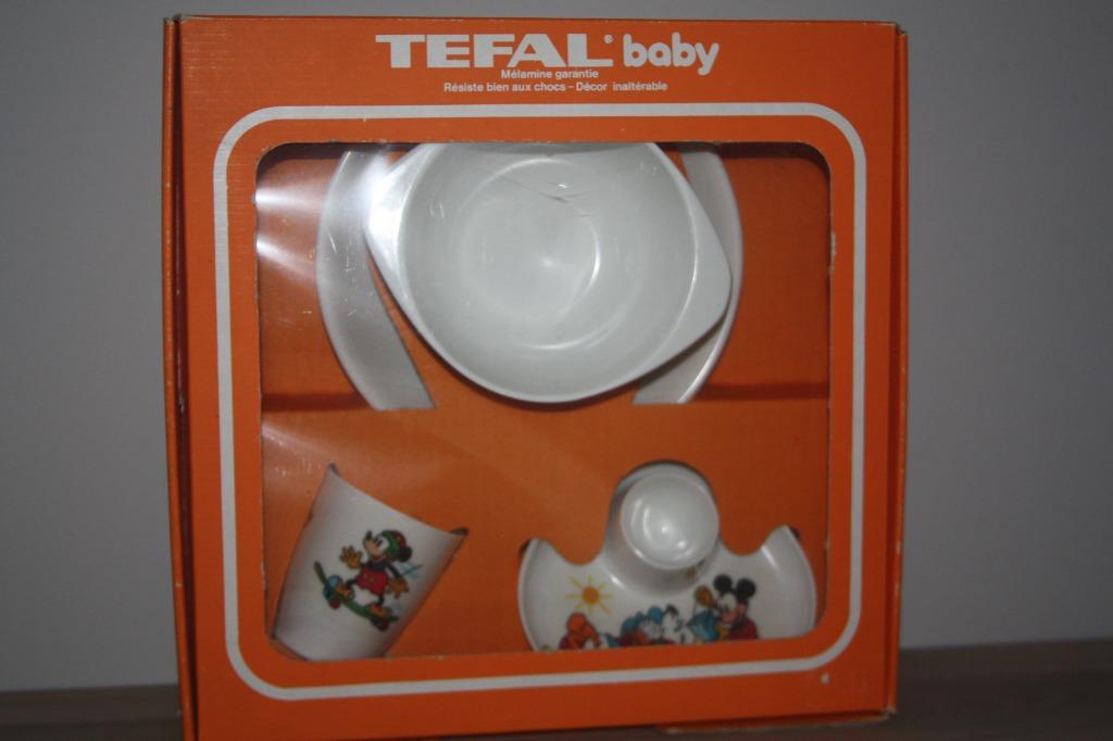Disney Baby , Melamine breukvast onuitwisbaar Tefal setje, Enlèvement ou Envoi, Autres personnages, Comme neuf, Service