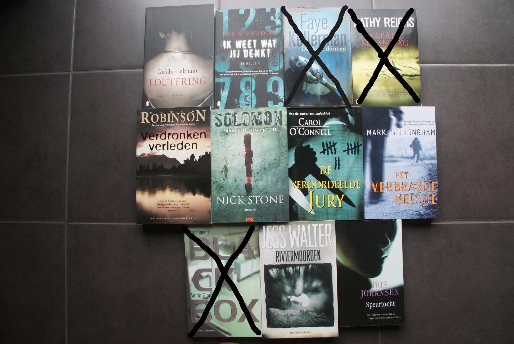 lot van 8 NIEUWE boeken thrillers, €5 per stuk, Ophalen of Verzenden, Nieuw