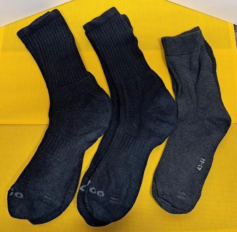 🎁 3 Paires de chaussettes noir taille 43/46, Vêtements | Hommes, ARTENGO, Taille 43 à 46, Porté, Noir