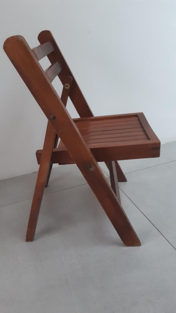 Chaise pliante en bois - enfant, Brun, Enlèvement, Utilisé, Bois