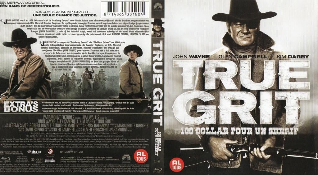 true grit (blu-ray) nieuw, Cd's en Dvd's, Blu-ray, Zo goed als nieuw, Overige genres, Ophalen of Verzenden