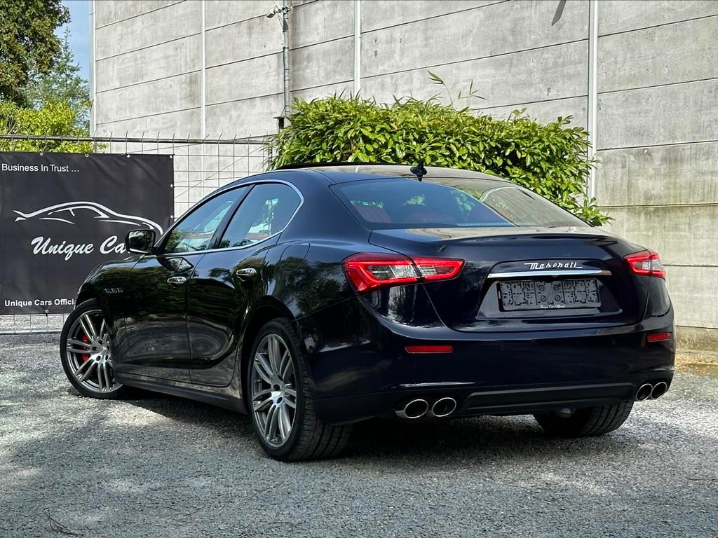 Maserati Ghibli 3.0D V6 - Full - Dak / Red Interior 98000KM, Autos, Maserati, Cuir, Euro 5, Achat, Entreprise