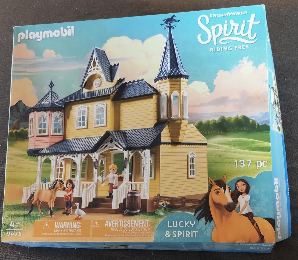 Playmobil spirit huis, 3 stallen met paard en toebehoren, Ophalen