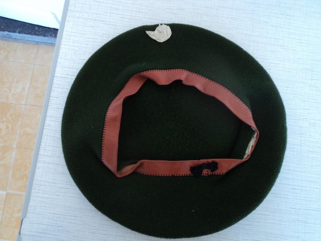 Groene muts van  ArdeenseJagers O/OF met kenteken, Verzamelen, Militaria | Algemeen, Ophalen of Verzenden, Landmacht