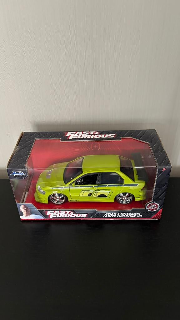 Jada Toys 1/24 Fast and Furious Mitsubishi Lancer Evo, Hobby en Vrije tijd, Modelauto's | 1:24, Ophalen, Nieuw, Auto, Jada