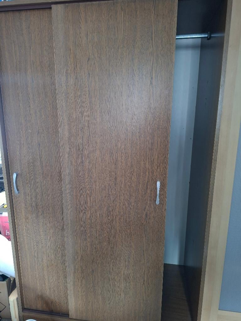 Kleerkasten, Huis en Inrichting, Kasten | Kleerkasten, Ophalen, Gebruikt, Met deur(en), 150 tot 200 cm