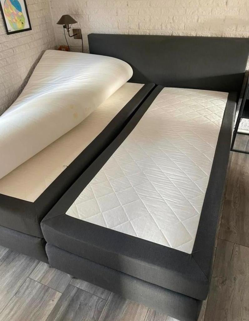 Bed kan bezorgd worden 160x200 complete boxspring bed, Enlèvement ou Envoi